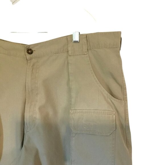 Woolrich Men's Cargo Hiking Shorts Khaki Size 40 100% Cotton Fishing Climbing - Picture 3 of 10